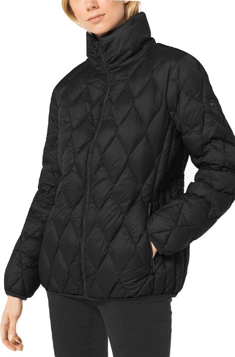 michael michael kors zip long packable m821754cz|Amazon.com: Michael Kors Packable Jacket.